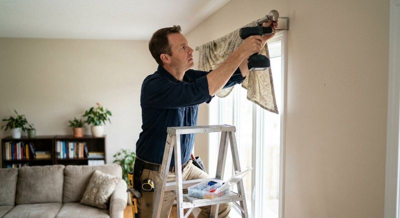 Valance Rod Installation in Kansas City, KS